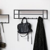 Seaford Coat Rack - Oak and Black