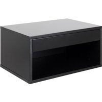 Cholet Square Bedside Table - Black