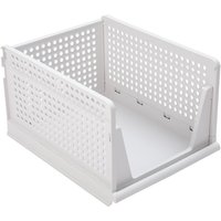 Set of 4 Stackable Wardrobe Organiser Drawers - White