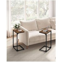 VASAGLE Set of 2 C-Shaped Side Table - Bronze