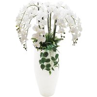XL Commercial Artificial Plant Displays - 150cm White Orchid Display / 75cm