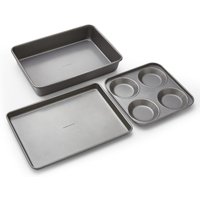 Morphy Richards Yorkshire Pudding Tray, Oven Tray and Roasting Tin Set - Grey