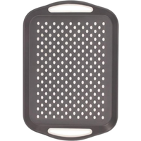Spotty Non-Slip Serving Tray - Grey