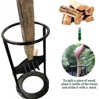 Manual Firewood Splitter Tool - black
