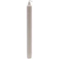 Pure Natural Wax Dinner Candle Silver Grey Elegant Long Lasting - Grey