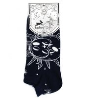 Sun Moon Bamboo Socks for Men Women - Low Cut, Comfortable, Eco-Friendly - Navy