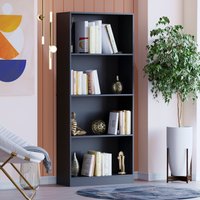 Cambridge Bookcases - Black / 140cm / 4