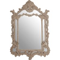 Hexa 3D Effect Light Silver Wall Mirror - Grey