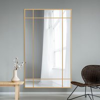 Wenestra Contemporary Wall Leaner Mirror - Gold / 200cm / 120cm