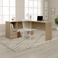 Office Essentials L-Shaped Desk - Summer Oak