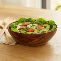 Rosi Small Round Sheesham Wood Salad Bowl - Natural
