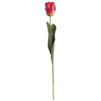 Artificial Single Tulip Stem - Red