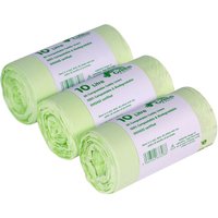 Green Giraffe 10 Litre Food Bin/Caddy Liners - Green / 3