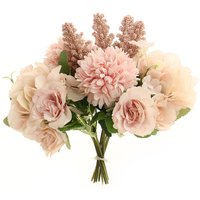 Silk Artificial Flowers for Home Decoration - Pink
