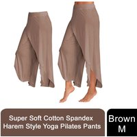 Super Soft Modal Spandex Yoga Pants - Brown / Medium