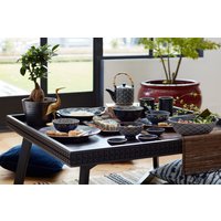 Mikasa Satori 22cm Porcelain Seigaiha Wave Side Plate - Blue