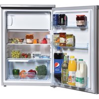 55cm Under Counter Fridge With 4* Ice Box Silver - Silver