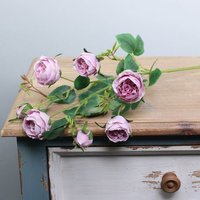 Artificial Peony Rose Spray - Lavender