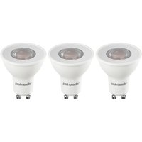 75W LED 7W GU10 Day Light Bulb - White / 3 / Plastic