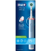 Oral-B Pro 3 3000 CrossAction Blue Electric Rechargeable Toothbrush - Blue