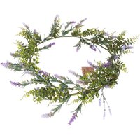 Artificial Lavender 6ft Garland Decoration - Purple