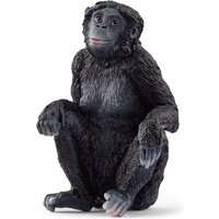 SCHLEICH Wild Life Bonobo Female Toy Figure - 14875 - Black