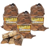 Warma Nets of Hardwood Firewood Logs - Brown / 63cm / 27kg