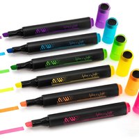 Pack of 6 ElectroGlide Triangular Highlighters - Neon / Neon