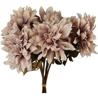 Bunch of Artificial Dahlia Flower Stems - Dusty Pink Dahlia