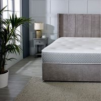 Nebraska Hand-Tufted Memory Foam with Open Coil Spring Mattress - Grey / King