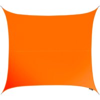 5.4m Square Water Resistant Sun Shade Sail - Orange
