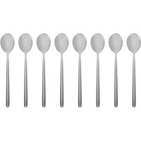 Stainless Steel Metallic Coloured Teaspoons - Silver / 8