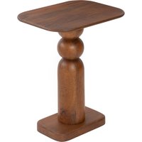 Vita Solid Wood Side Table - Walnut