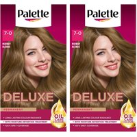 Palette Deluxe Creme Colouration 7-0 Midway Blonde Hair Dye, 2 Pack - Midway Blonde