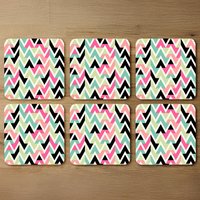Summer Hipster Boho Chic Coaster - Green
