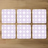 Purple Brilliant Boho Coaster - Purple