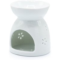 Oil Burner with Buddha Cutout Diffuser Decor for Serenity - Black