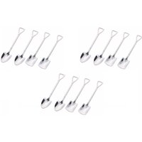 Shovel and Spade Stainless Steel Spoons - Silver / 12