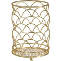 Vertex Deco Matte Gold Utensil Holder - Gold