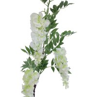 Artificial Wisteria Branch 122cm - White