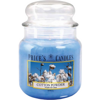 Cotton Powder Scented Jar Candle - Medium / Medium