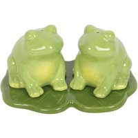 Luna Frog Salt and Pepper Shakers - Green