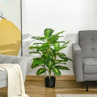 HOMCOM Artificial Evergreen Plant - Green / 95cm