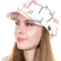 Bakerboy Hat Newsboy Cap Cream Red Check - Red Check