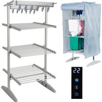 4 Tier Extendable Digital Electric Clothes Airer - Silver