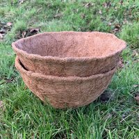 Coco Hanging Basket Planter Liners (25cm) - Brown / 2