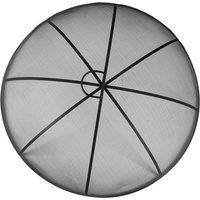 Round Fire Pit Spark Guard - 72.5cm - Grey