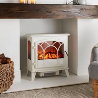 TrueShopping, Large Panoramic Electric Stove Heater 1800W - Cream TrueShopping, Large Panoramic Electric Stove Heater 1800W - Cream