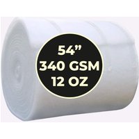 54 inch Polyester Wadding Roll - White / 340 / 20cm
