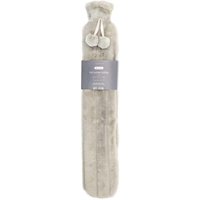 Long KH Faux Fur Hot Water Bottle - Light Grey
